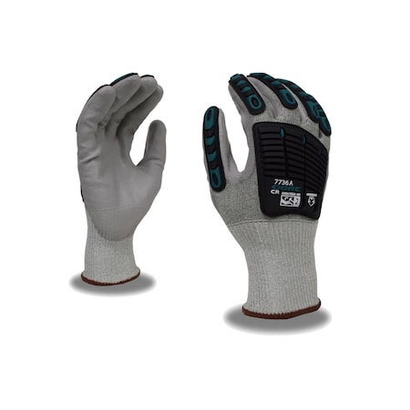 Cordova OGRE CR 13-GAUGE, SALT & PEPPER HPPE/STEEL SHELL Glove, XL, PR 7736XXL